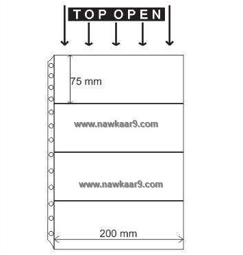 4 pocket top opening sheets
