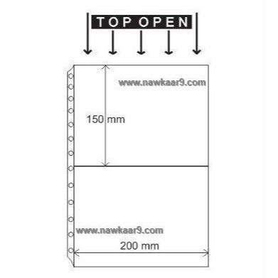 2 pockets top opening