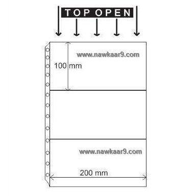 3 pockets top opening