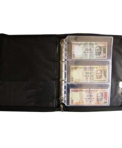 D-Ring Binder Note File with 10 Note Sheets Zipper Closure (3-pockets)