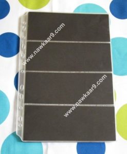 Combo pack of 4 Pockets Side Opening Currency Note Sheets - Set of 3